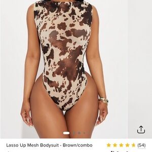 Cow Print Bodysuit fashionova sheer coat print bodysuit cute with jeans of pants